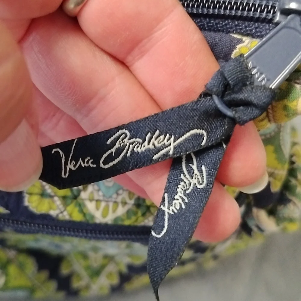 2/$30 Vera Bradley Cambridge Green Shoulder‎ Bag Purse Adjustable Strap OS